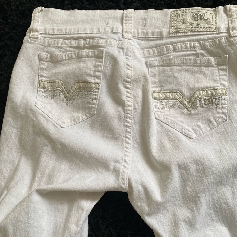 White jeans super cute Y2K